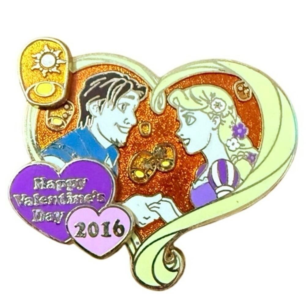 Rapunzel & Flynn Rider Valentine’s Day 2016 Limited Edition Disney Pin